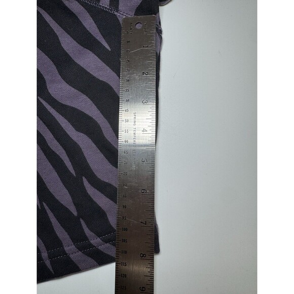 Nike Women's Sports Icon Clash Animal Print Crewneck Sweatshirt LARGE PURPLE-BLK - Picture 11 of 12